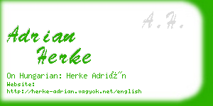 adrian herke business card